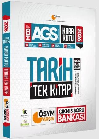 2026 MEB-AGS Kara Kutu Tarih TEK KİTAP ÖSYM Arşiv Çıkmış Soru Bankası Konu Özetli Dijital Çözümlü | Karakutu Yayın (Ciltsiz) - Resim 1