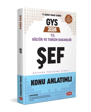 2024 GYS T.C Kültür Ve Turizm Bakanlığı Şef Görevde Yükselme Sınavı Konu Anlatımlı