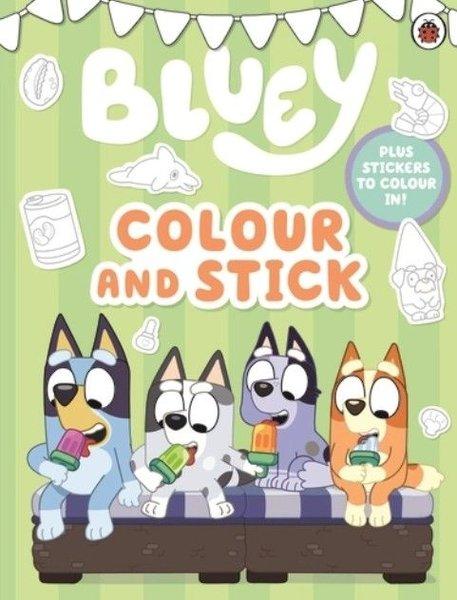 Bluey: Colour and Stick : A Colouring-In Sticker Book | Penguin Random House Children's UK (İnce Kapak) - Resim 1