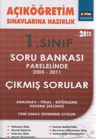 Açıköğretim Sınavlarına Hazırlık 1. Sınıf 2012 | Eğitim Yayınevi (Ciltsiz) - Resim 1