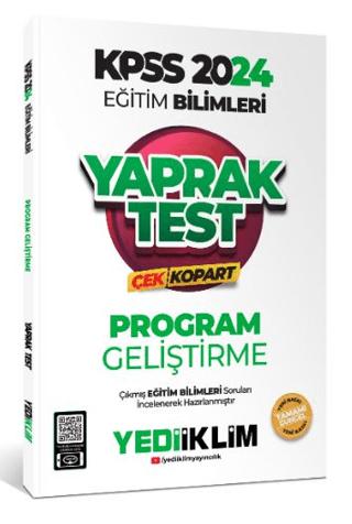 KPSS Eğitim Bilimleri Program Geliştirme Çek Kopart Yaprak Test | Yediiklim Yayınları (Ciltsiz) - Resim 1