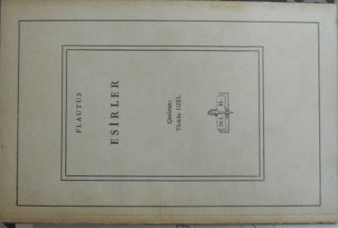 Esirler (1-G-45) - Plautus kitap kapağı