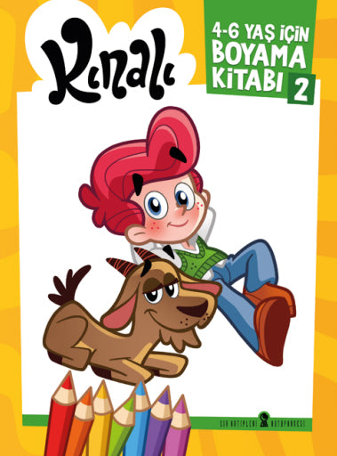 Kınalı 4-6 yaş için Boyama Kitabı 2 - Alp Türkbiner kitap kapağı