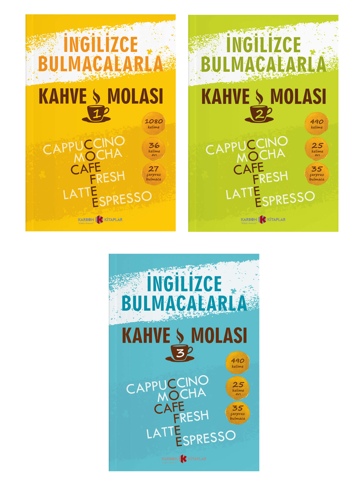 İngilizce Bulmacalarla Kahve Molası Set (3 Kitap) - Alev Yıldırım kitap kapağı