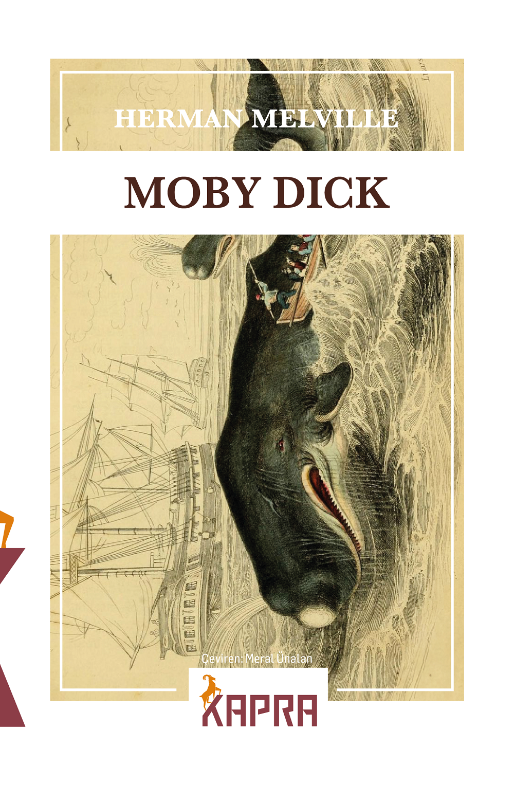 Moby Dick Beyaz Balina - Herman Melville kitap kapağı