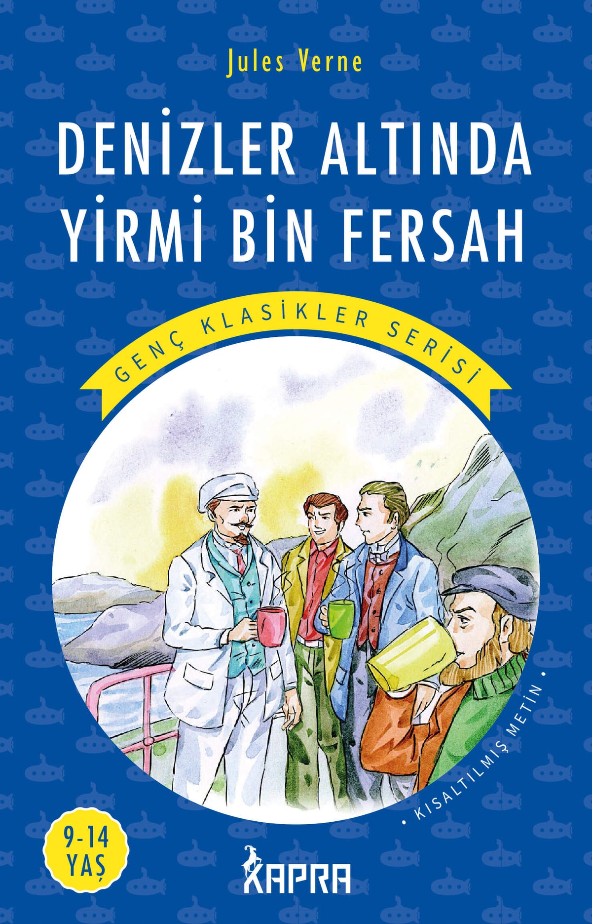 Denizler Altında Yirmi Bin Fersah / Resimli Genç Klasikler Serisi (Kısaltılmış Metin) - Jules Verne kitap kapağı