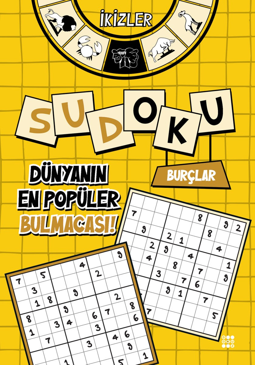Burçlar Sudoku / İkizler (Kalem Hediyeli) - Murat Yalçın kitap kapağı