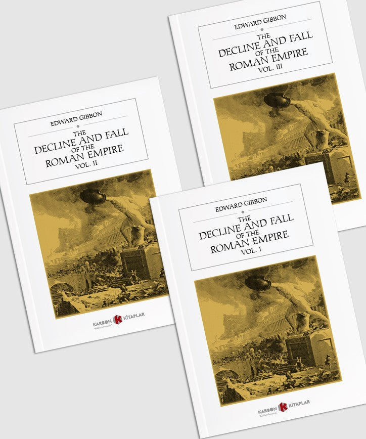 The History of the Decline and Fall of the Roman Empire (3 Cilt Takım) - Edward Gibbon kitap kapağı