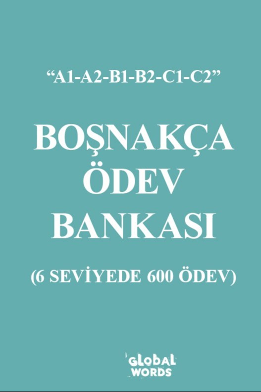 Boşnakça Ödev Bankası 6 Seviyede 600 Ödev - Kolektif kitap kapağı