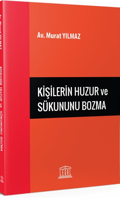 Kişilerin Huzur ve Sükununu Bozma - Av. Murat Yılmaz kitap kapağı