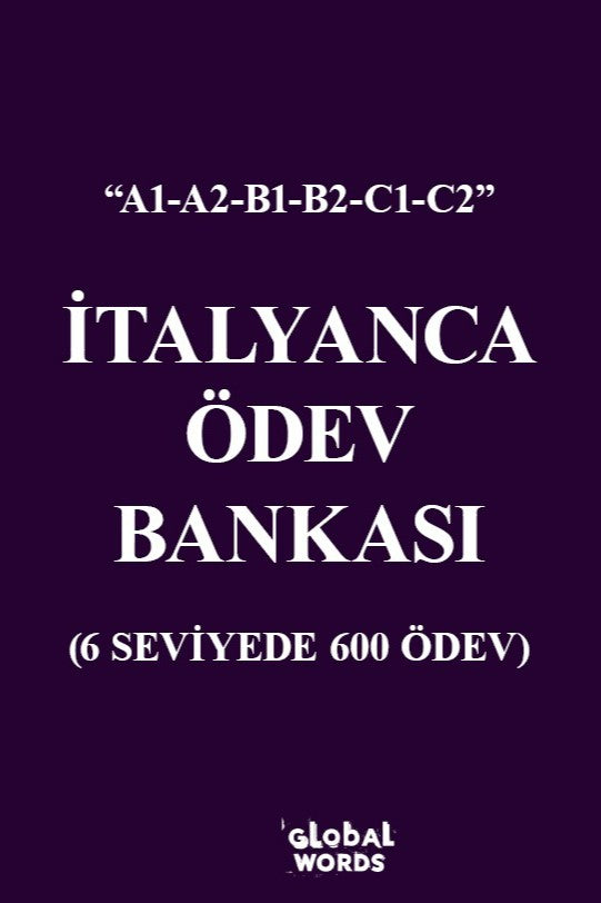 İtalyanca Ödev Bankası 6 Seviyede 600 Ödev - Kolektif kitap kapağı