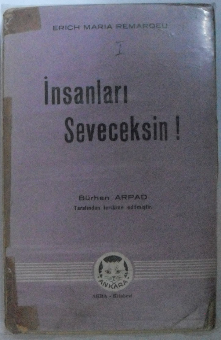 İnsanları Seveceksin (12-G-21 ) - Erich Maria Remarque kitap kapağı