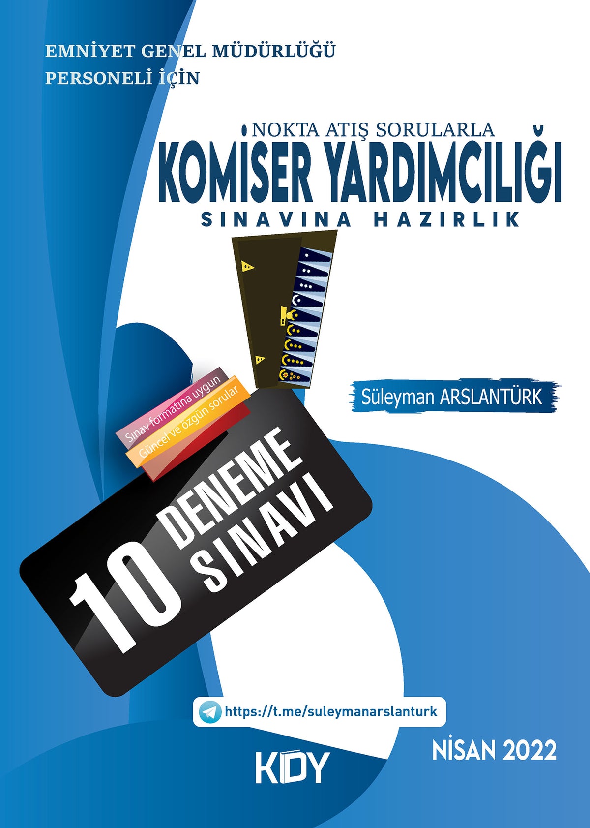Komiser Yardımcılığına Hazırlık 10'lu Deneme Sınavı - Süleyman Arslantürk kitap kapağı