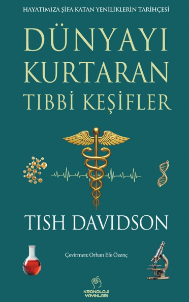 Dünyayı Kurtaran Tıbbi Keşifler Hayatımıza Şifa Katan Yeniliklerin Tarihçesi - Tish Davidson kitap kapağı