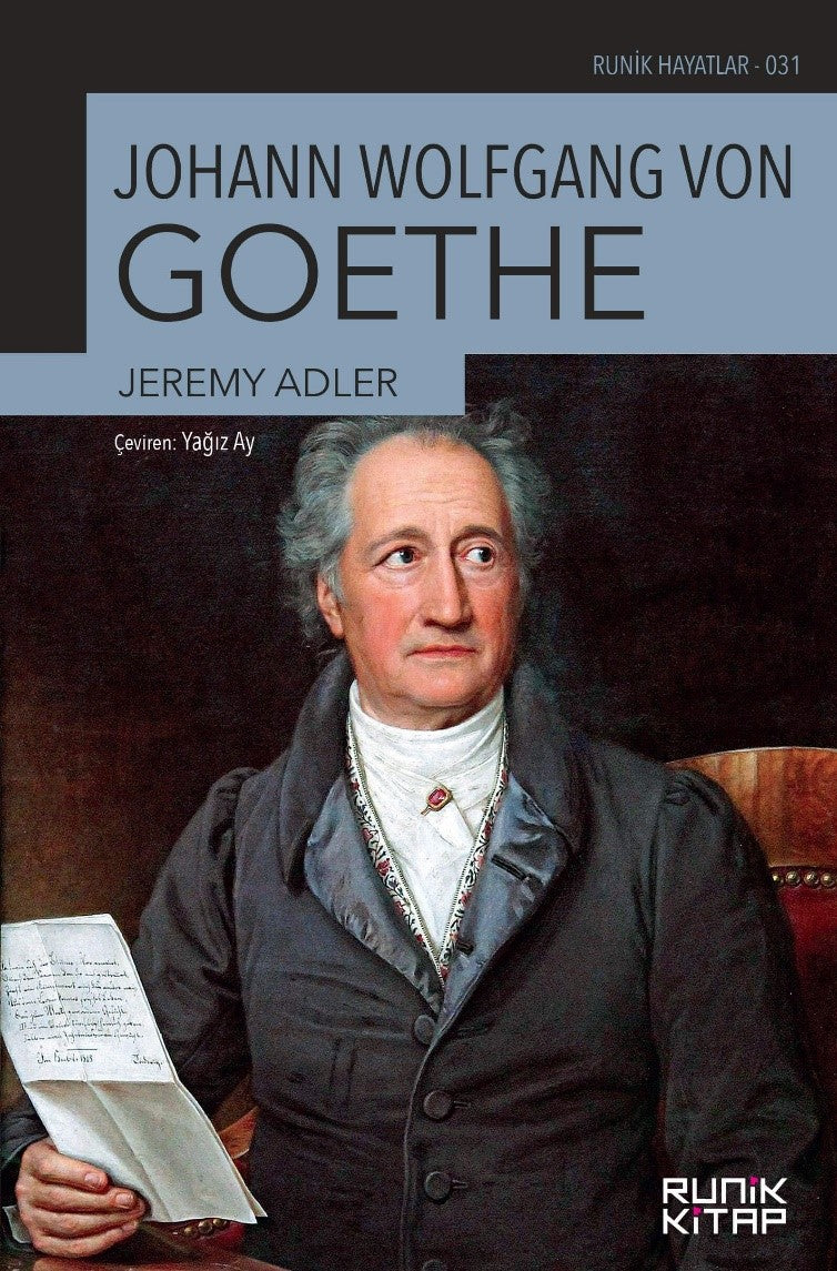 Johann Wolfgang Von Goethe - Jeremy Adler kitap kapağı
