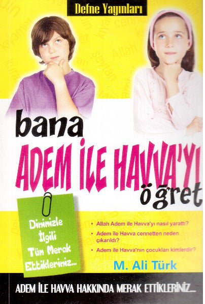Bana Adem ile Havva'yı Öğret - Mehmet Ali Türk kitap kapağı