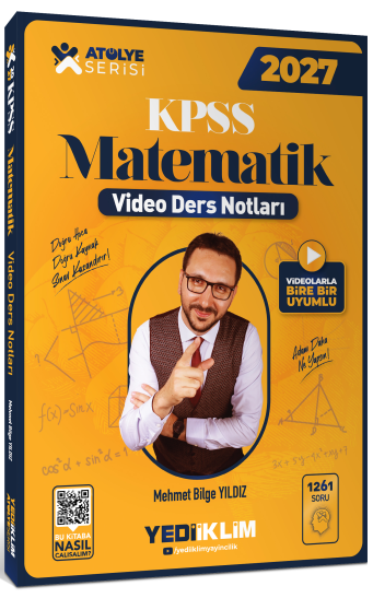 2027 KPSS Atölye Serisi Genel Yetenek Matematik Video Ders Notları - Mehmet Bilge Yıldız kitap kapağı