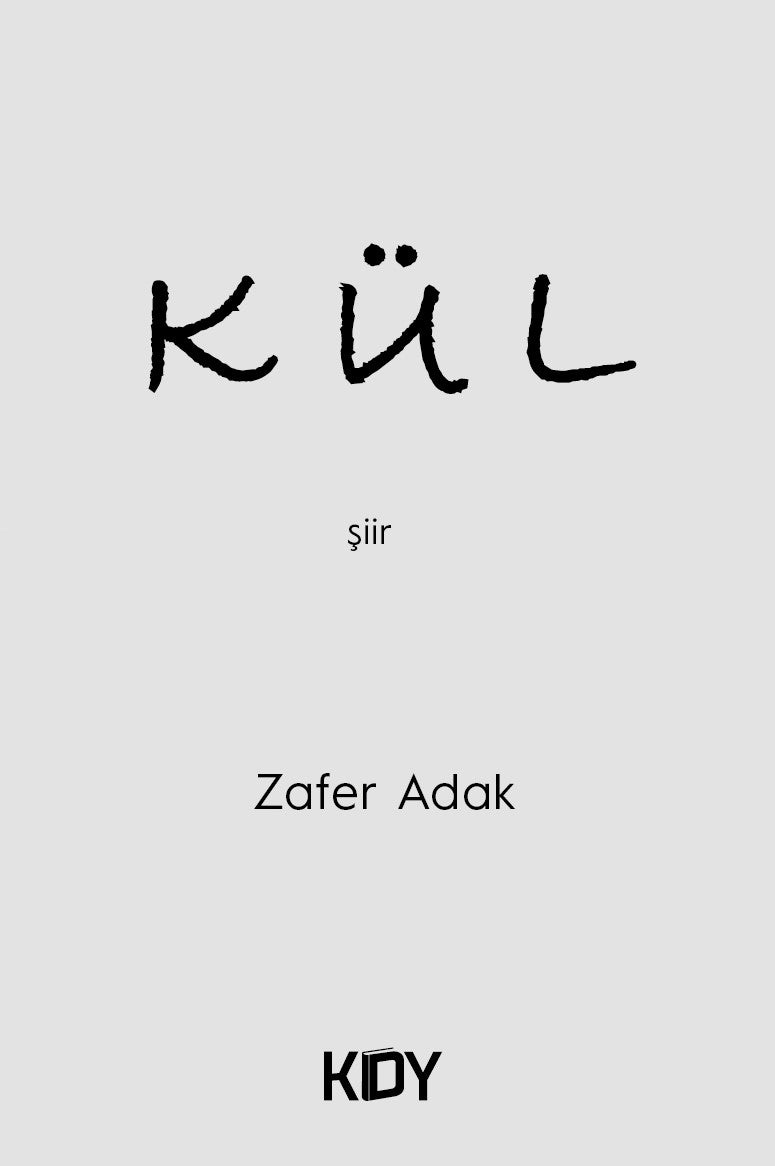 Kül - Zafer Adak kitap kapağı