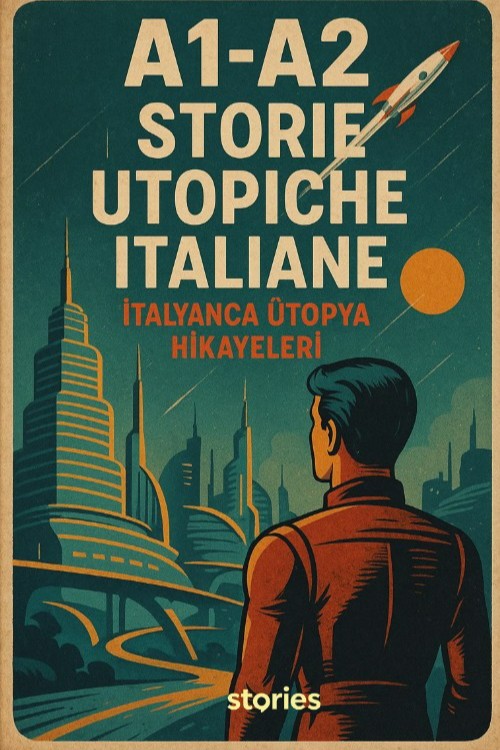 Storie Utopiche İtaliane A1-A2 İtalyanca Ütopya Hikayeleri - Kolektif kitap kapağı