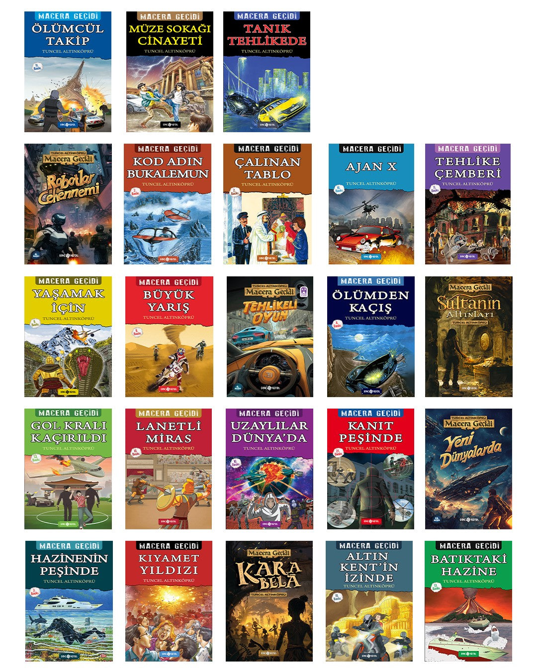Macera Geçidi Seti (23 Kitap) - Psikolog Tuncel Altınköprü kitap kapağı