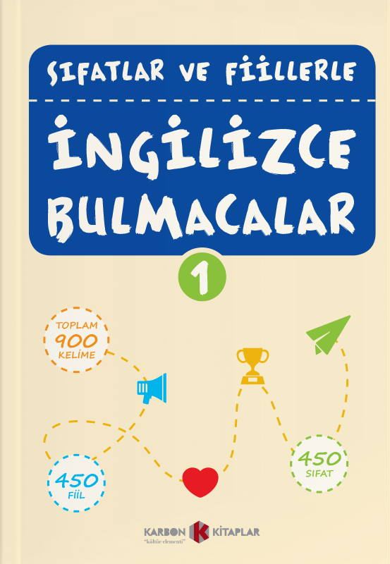 Sıfatlar ve Fiillerle İngilizce Bulmacalar - 1 - Alev Yıldırım kitap kapağı