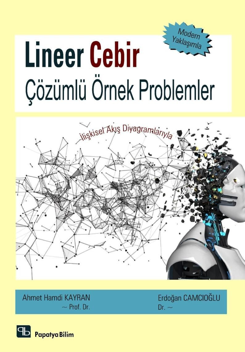 Lineer Cebir Çözümlü Örnek Problemler İlişkisel Akış Diyagramlarıyla - Ahmet Hamdi Kayran kitap kapağı