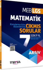 LGS Matematik Konularına Göre Düzenlenmiş Son 7 Yıl Çıkmış Sorular - Kolektif kitap kapağı