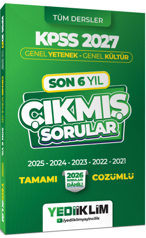 2027 KPSS Genel Yetenek Genel Kültür Son 6 Yıl Tamamı Çözümlü Çıkmış Sorular - Kolektif kitap kapağı