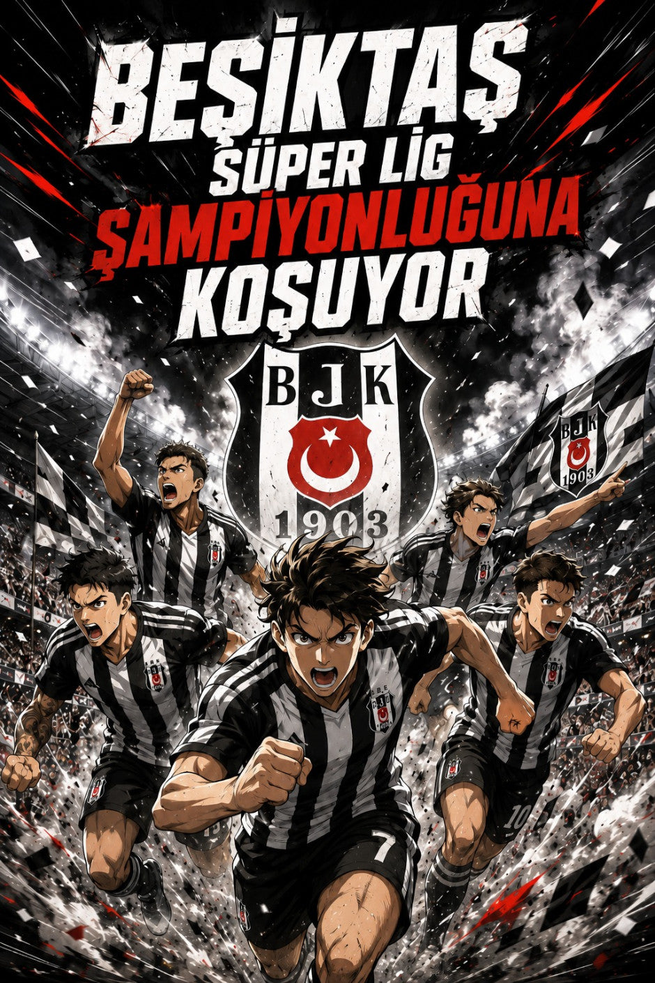 Beşiktaş Süper Lig Şampiyonluğuna Koşuyor - Yunus Coşkun kitap kapağı