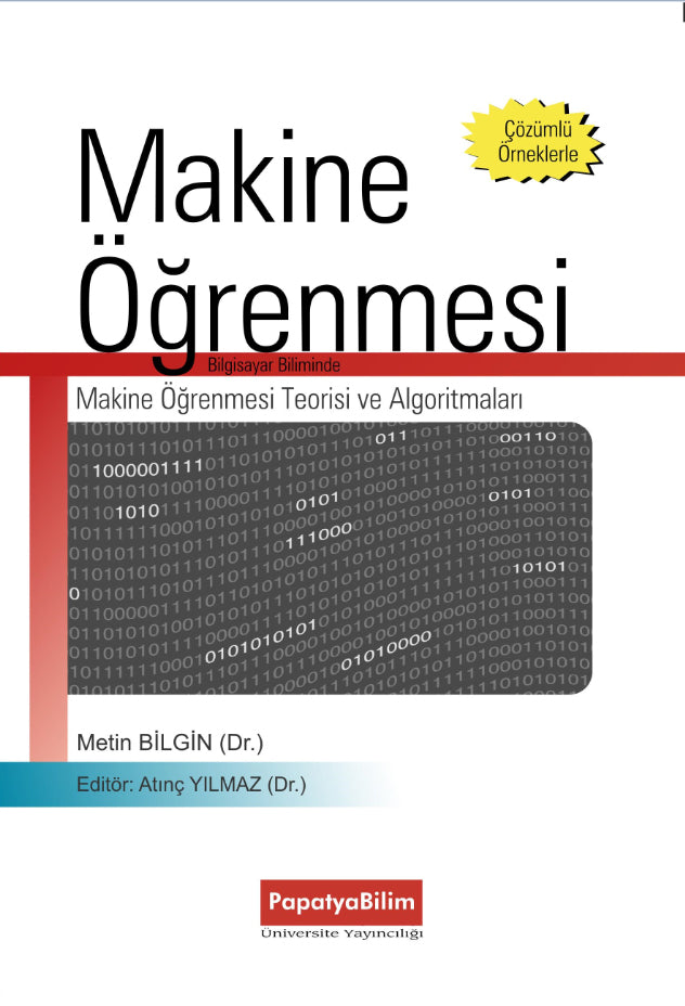 Makine Öğrenmesi - Dr. Metin Bilgin kitap kapağı