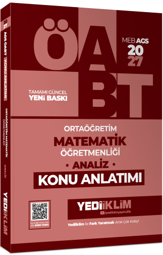 2027 MEB AGS ÖABT Ortaöğretim Matematik Öğretmenliği -Analiz Konu Anlatımı - Kolektif kitap kapağı