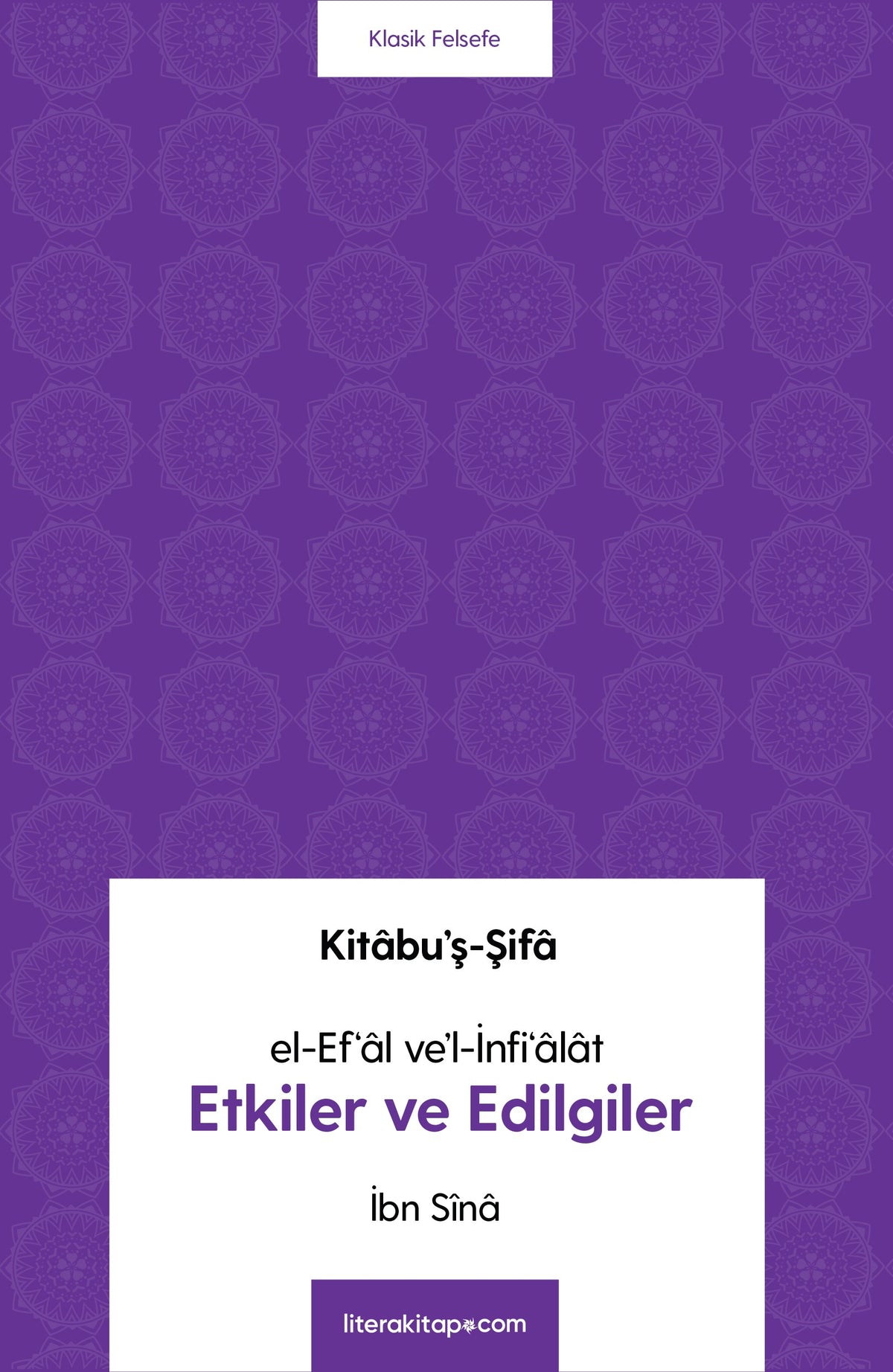 Etkiler ve Edilgiler - İbni Sina kitap kapağı