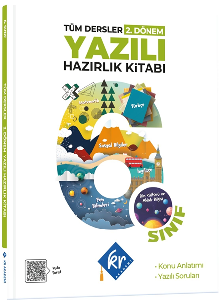 6. Sınıf Tüm Dersler 2. Dönem Yazılı Hazırlık Kitabı - Kolektif kitap kapağı