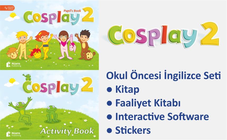 Cosplay 2 Okul Öncesi İngilizce Eğitim Seti (kitap +Faaliyet Kitabı +Stickers +Interactive software) - Başak Elmas kitap kapağı