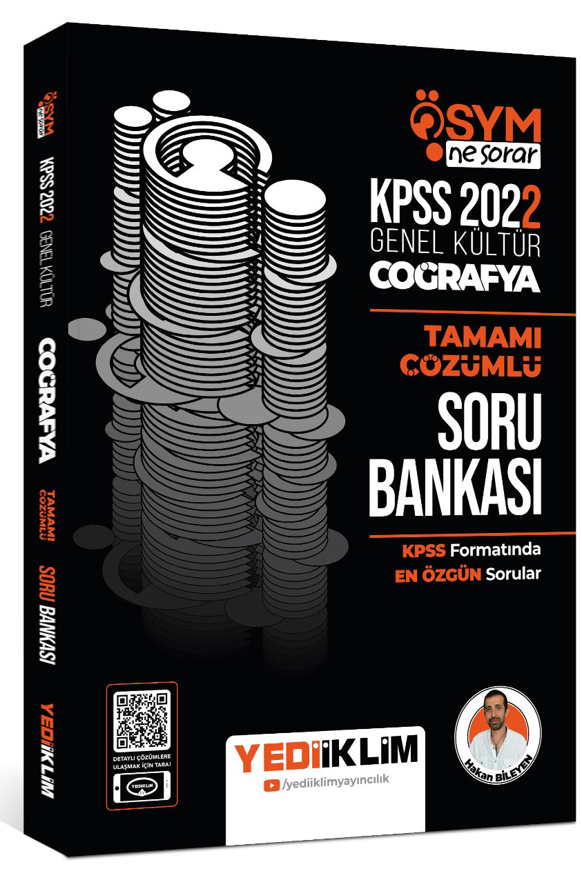 2022 KPSS Genel Kültür Ösym Ne Sorar Coğrafya Tamamı Çözümlü Soru Bankası - Hakan Bileyen kitap kapağı