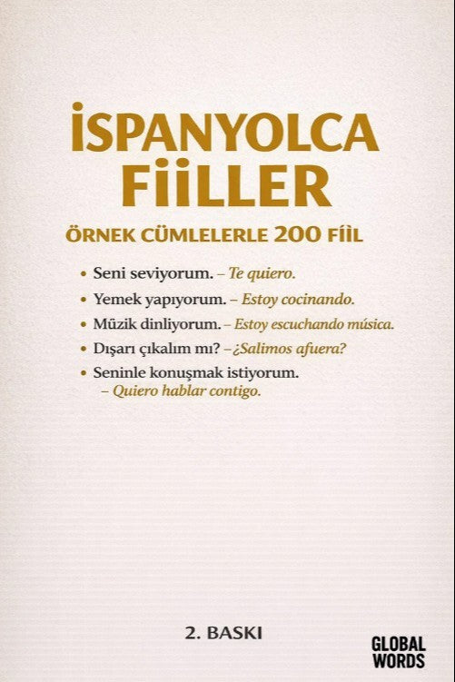 İspanyolca Fiiller Örnek Cümlelerle 200 Fiil - Kolektif kitap kapağı