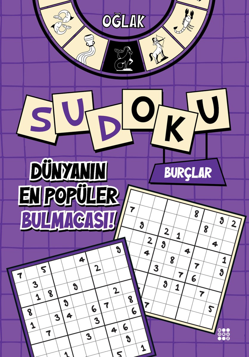 Burçlar Sudoku / Oğlak (Kalem Hediyeli) - Murat Yalçın kitap kapağı