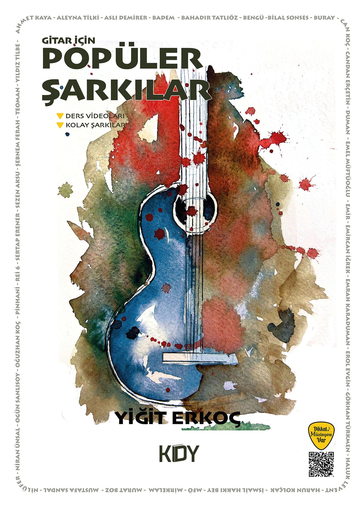 Gitar İçin Popüler Şarkılar - Yiğit Erkoç kitap kapağı