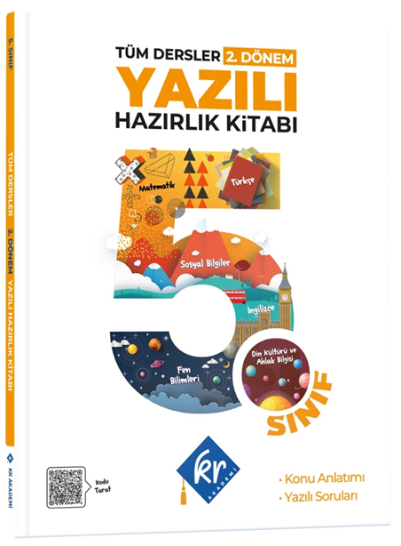 5. Sınıf Tüm Dersler 2. Dönem Yazılı Hazırlık Kitabı - Kolektif kitap kapağı