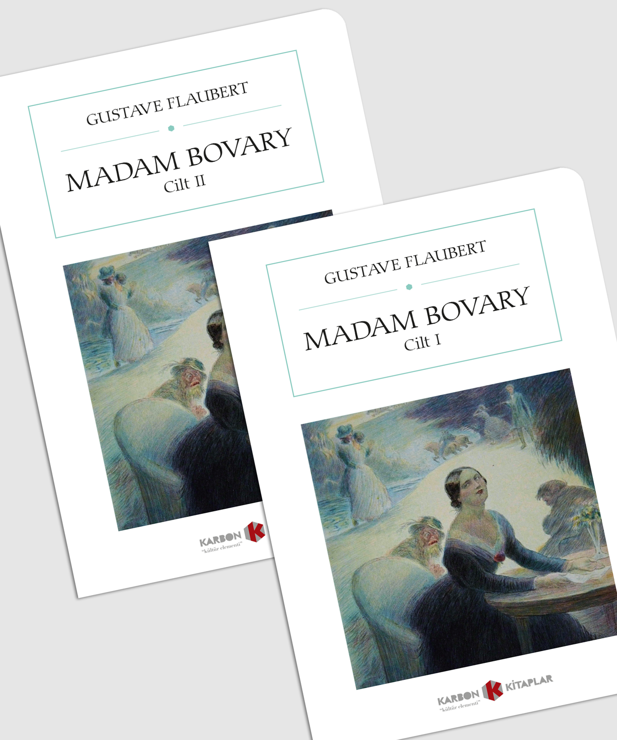 Madam Bovary (2 Cilt) (Cep Boy) (Tam Metin) - Gustave Flaubert kitap kapağı
