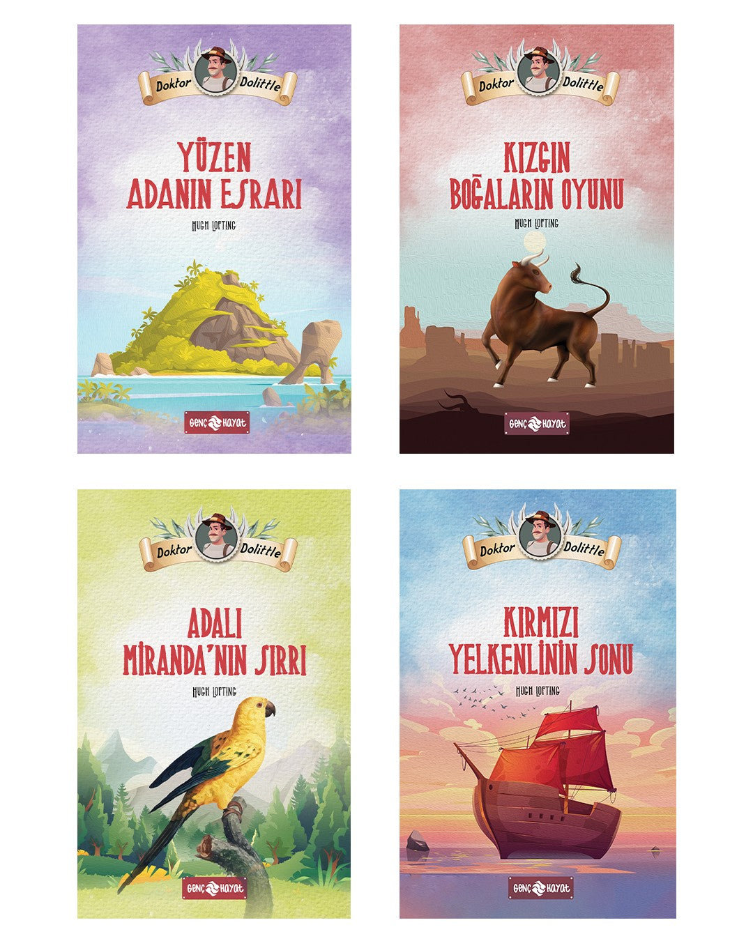 Dr Dolittle Macera Seti (4 Kitap) - Hufth Lofting kitap kapağı
