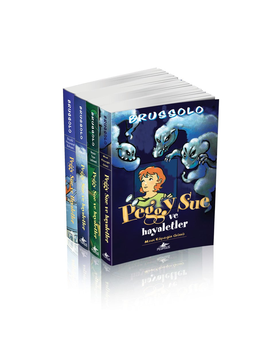 Peggy Sue ve Hayaletler Serisi Takım Set (4 Kitap) - Serge Brussolo kitap kapağı