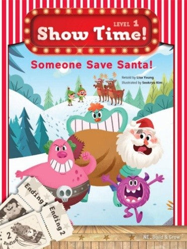 Someone Save Santa! +Workbook +MultiROM (Show Time Level 1) - Lisa Young kitap kapağı