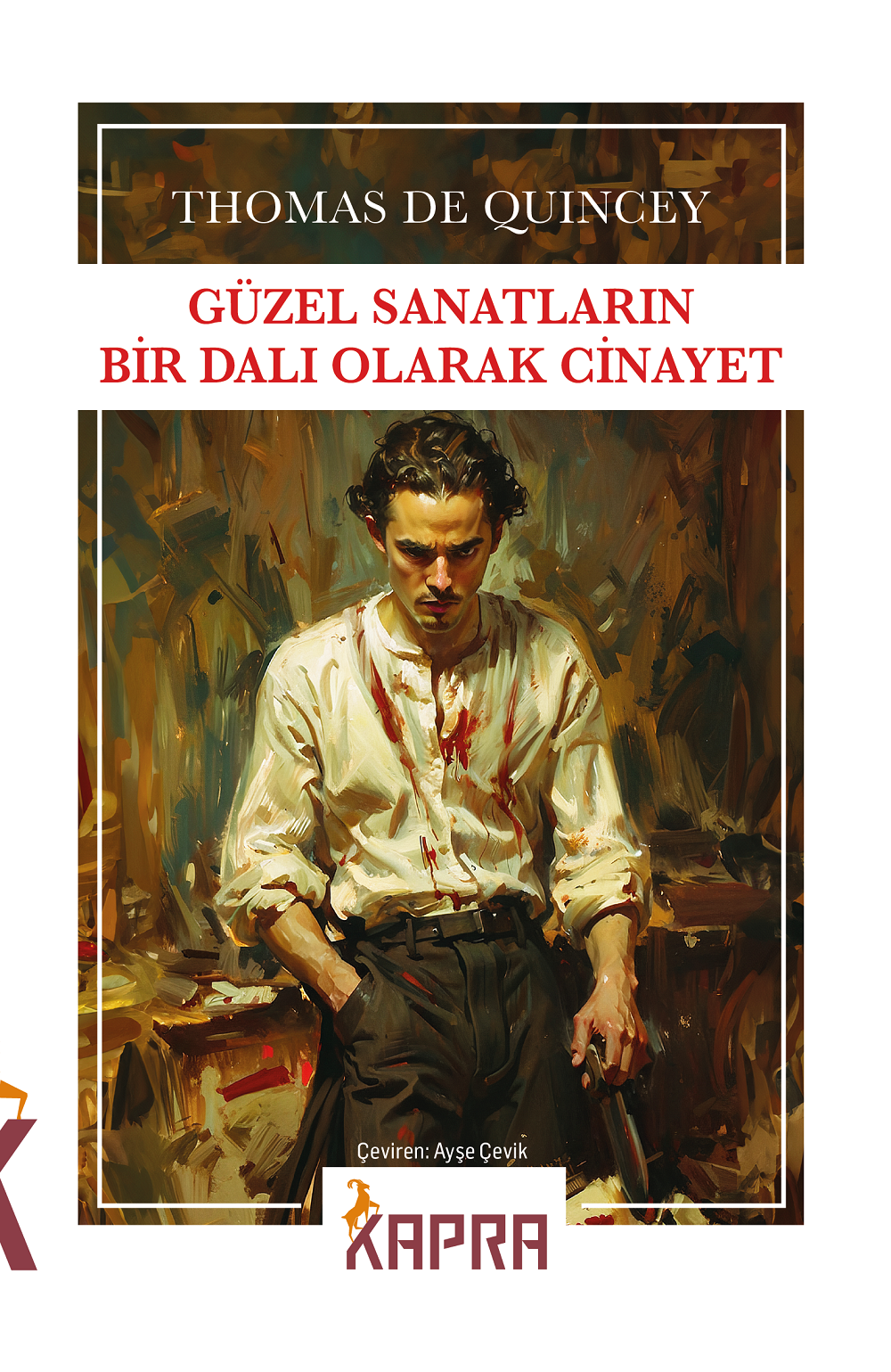 Güzel Sanatların Bir Dalı Olarak Cinayet - Thomas De Quincey kitap kapağı