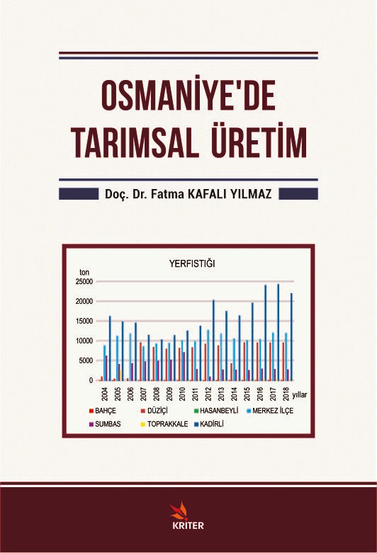 Osmaniye'de Tarımsal Üretim - Doç. Dr. Fatma Kafalı Yılmaz kitap kapağı