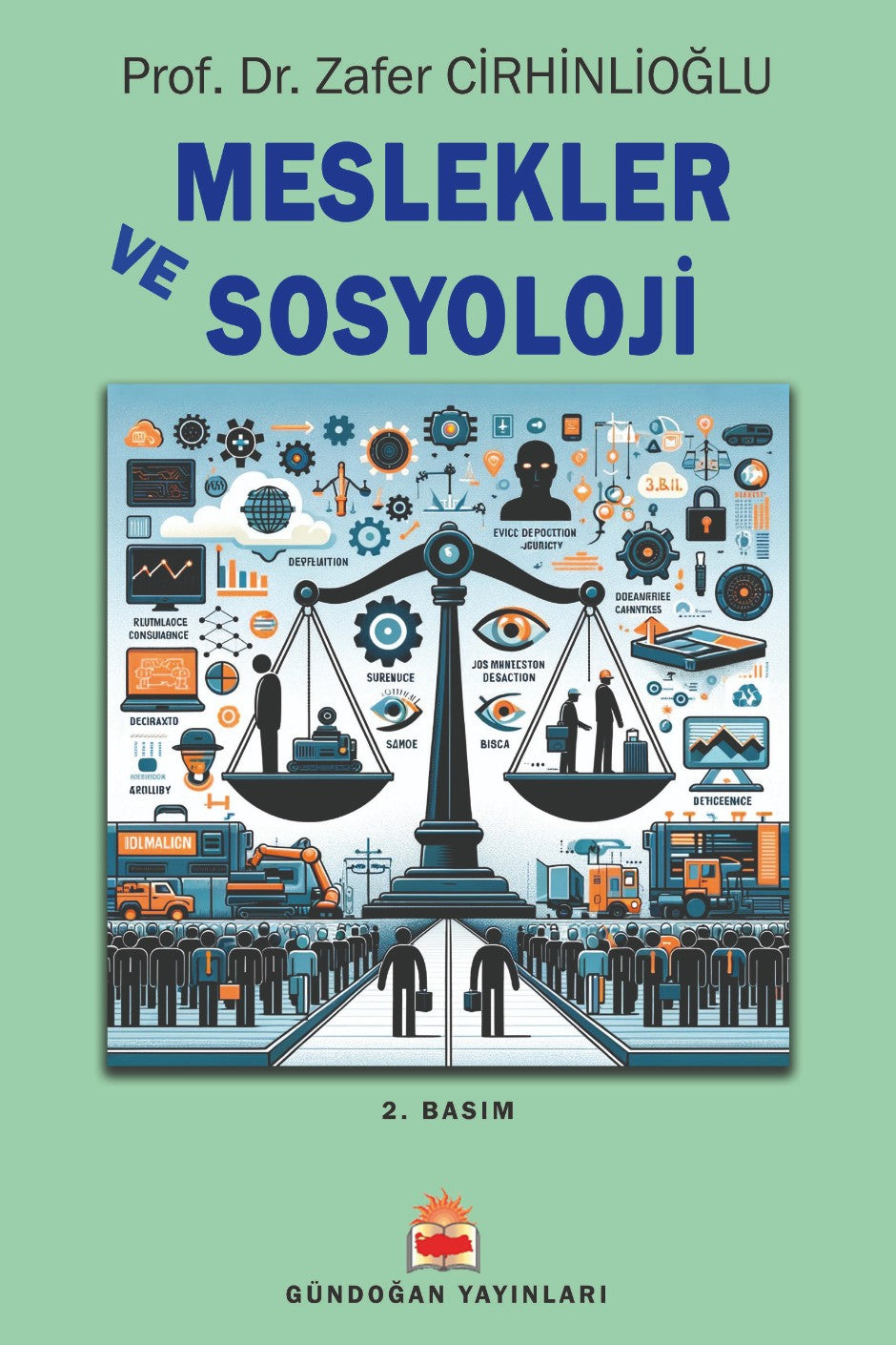 Meslekler ve Sosyoloji - Zafer Cirhinlioğlu kitap kapağı
