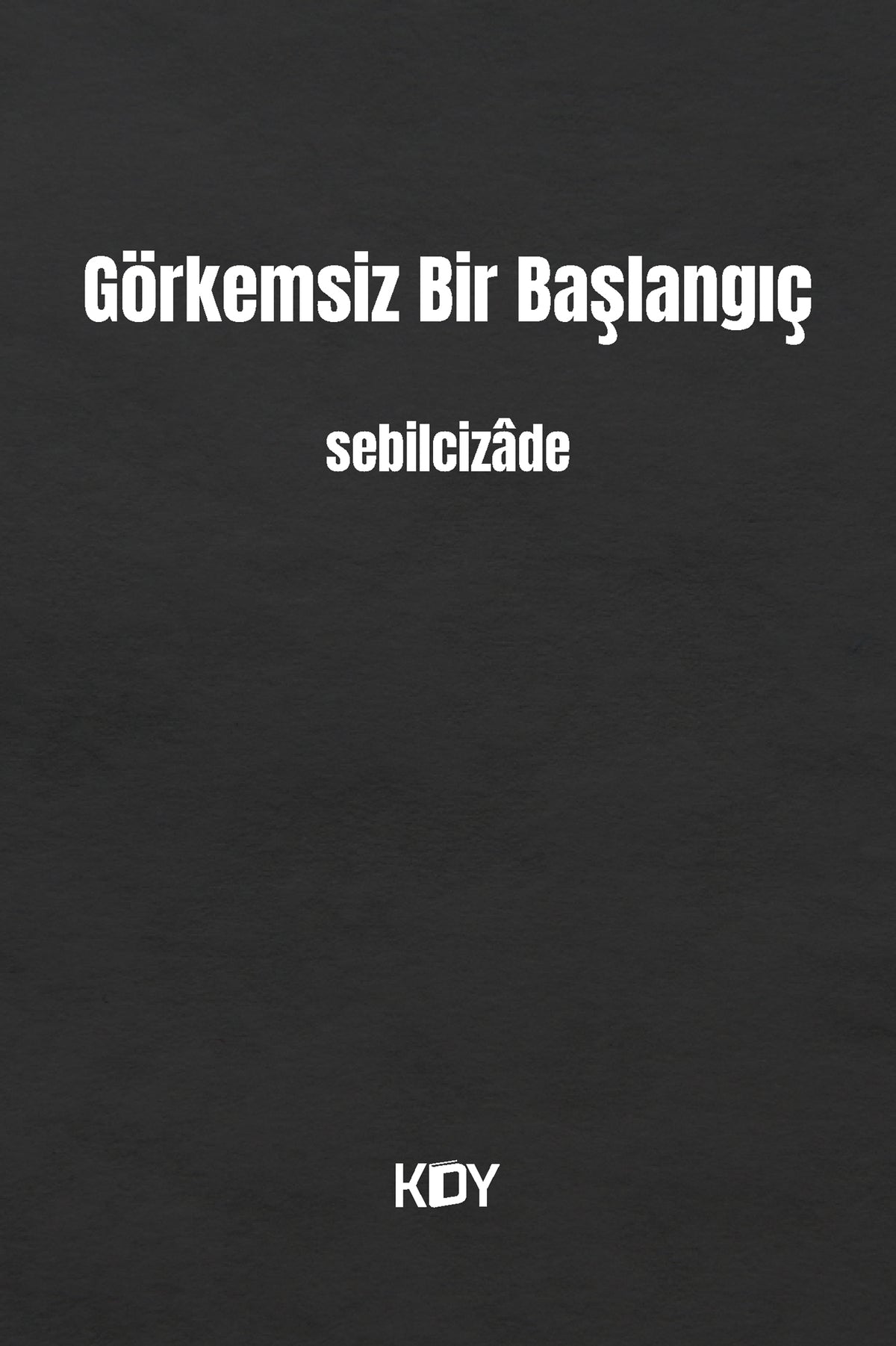 Görkemsiz Bir Başlangıç - Sebilcizade kitap kapağı