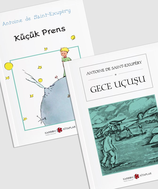 Antoine De Saint Exupery Seti (2 Kitap) - Antoine De Saint Exupery kitap kapağı