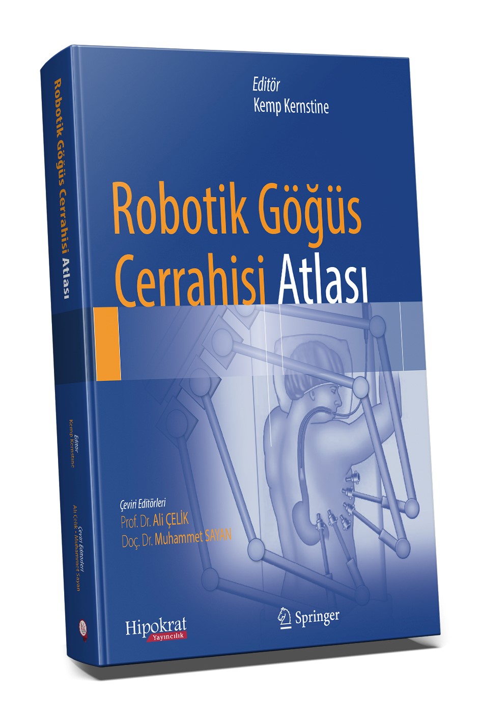 Robotik Göğüs Cerrahisi Atlası - Prof. Dr. Ali Çelik kitap kapağı
