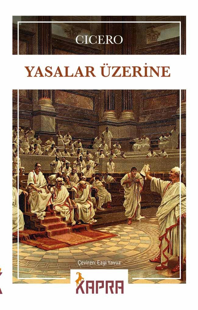 Yasalar Üzerine - Cicero kitap kapağı